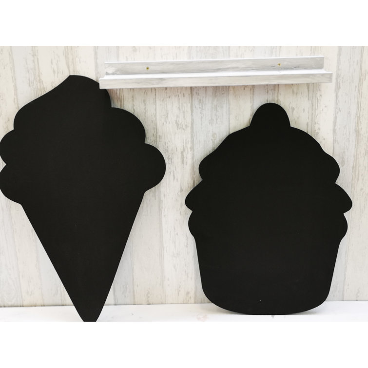 Zoomie Kids 2 Piece Xenia Ice Cream and Cupcake Tabletop Chalkboard Set